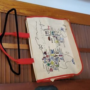 Marc Jacobs embroidered straw tote